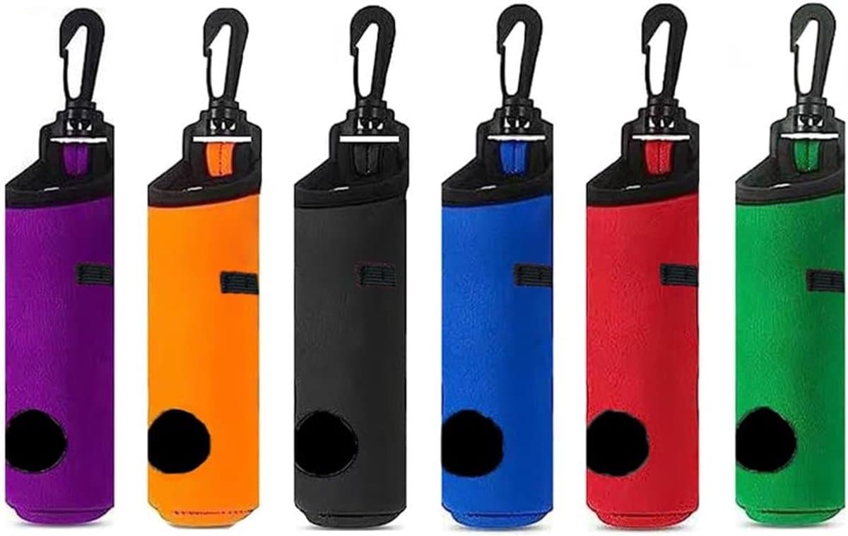 Compacte Waszak voor Golfballen, 6 Stuks Waterdichte Schoonmaakzakken voor Golfballen, Ideaal voor Opslag en Transport van Golfaccessoires, Geschikt voor Mannen en Vrouwen — afbeelding 1