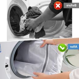 Set van 6 Wasnetten voor de Wasmachine, 40x30cm, Met Rits, Ideaal voor Fijne Was, Ondergoed en Kleding — thumbnail 2