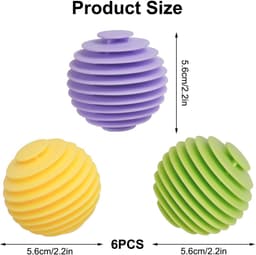 MTTProducts - Wasballen - Herbruikbare Rubber Wasballen - 6 Stuks - 5.5cm - Ideaal voor Wasmachine en Droger - Duurzaam en Effectief - Geschikt voor Al... — thumbnail 4