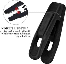 Set van 20 Plastic Wasknijpers voor Handdoeken, Kleding en Sokken - Zwart, Duurzaam en Veelzijdig — thumbnail 2