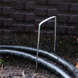 Landschapsknijpers U-vorm - Tuinpennen Grondpennen - Tuin Vastzetten - Verzinkt Staal - 40 x 100 mm - Zilverkleurig — thumbnail 2