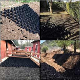 Grondstabilisatie Grid - Wegversteviging Grondanker - Oprit Aanleggen - Hoge Draagkracht - 2x6m - Zwart — thumbnail 5