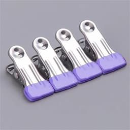 Wasknijpers - Kledingklemmen - Kleding Drogen - Roestvrij Staal - 50 Stuks - Donkerblauw — thumbnail 3