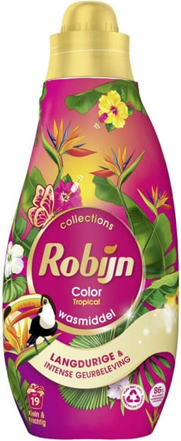 Robijn Klein & Krachtig Wasmiddel Color Tropical 19 Wasbeurten 665 ml — thumbnail 1