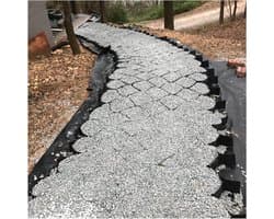 Grondrooster Stabilisator - Grind Stabiliseren - Oprit Versterken - Schaalbaar Ontwerp - 6 x 6 m - Zwart