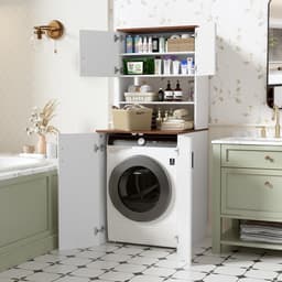 Wasmachine Ombouw - Opbouwmeubel - Kast Wasdroger - Meubel - luxe — thumbnail 4