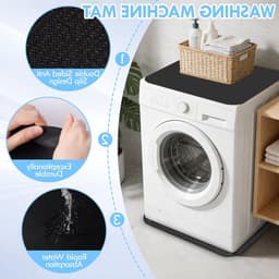 Anti-vibratiematten voor wasmachines en koelkasten, 60 x 60 cm, slipvast en vloerbescherming — thumbnail 2
