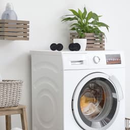 wasbol set van 4 - voor wasmachine - tot 90°C - tot 1000 wasbeurten - zwart — thumbnail 4