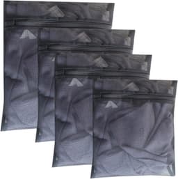 Set van 4 Wasnetten voor Wasmachine, Waszak met Rits, Waszak voor Bh's, Sokken, Ondergoed, Babykleding in 3 Maten (Zwart) — thumbnail 1