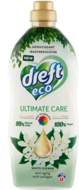 Dreft Ultimate Care Eco White Flower Wasverzachter - 950 ml (38 wasbeurten) — thumbnail 1