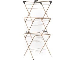 150-jaar jubileum koperen editie elegant kledingrek - 3 lagen - 15 meter droogruimte - opvouwbaar en compact - maximaal 15 kg belasting