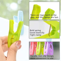 Wasknijpers met wasmand - windbestendig - 72 stuks - kunststof — thumbnail 5