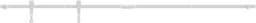 vidaXL - Ophangset - voor - minischuifdeur - 183 - cm - koolstofstaal - wit — thumbnail 1