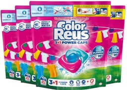Witte Reus Color Reus Wasmiddelcapsules 3+1 Power Caps Gekleurde Was - 4 x 45 stuks - Voordeelverpakking — thumbnail 2
