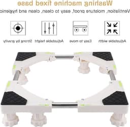 Heavy Duty Adjustable Washing Machine Stand Base - 4/8 Feet | Standard Bracket for Dryer, Washer, Refrigerator — thumbnail 1