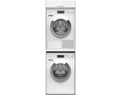 Washcab® Wasmachine Kast - Droger Verhoger - Wasmachine Ombouw - Droger op wasmachine Wit - Stack — afbeelding 1
