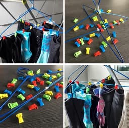 Sokken Clips - 36 Stuks - Kunststof - 4 Kleuren - Voor Wasdroger en Wasmachine — thumbnail 4