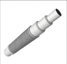 Afvoerslang adapter - Sifon verlenger - Wastafel aansluiten - 3-in-1 multi-aansluiting - 500mm lang - Wit — thumbnail 2