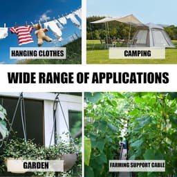 30 m Waslijn - Scheurvast en Robuust - Voor Buiten, Tuin en Camping — thumbnail 4