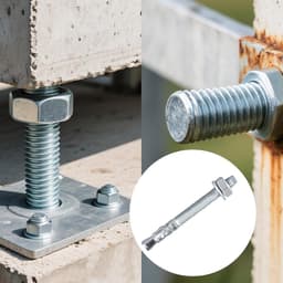 Boutankers Verzinkt - Heavy Duty Pluggen - Industriële Montage - Zware Lasten Bevestigen - M10 x 100 mm - Zilver — thumbnail 3
