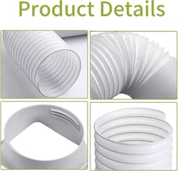 Flexibele Afvoerslang PVC Afzuigslang voor Airco en Droger - 15 cm x 200 cm — thumbnail 2