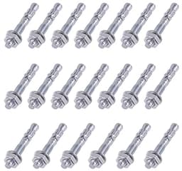 Wigankers 3/8" x 3" Verzinkt Heavy Duty Bevestiging voor Beton - 20 Stuks — thumbnail 1