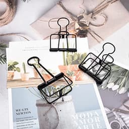 Extra Grote Binder Clips 6,5 cm - Zwarte Klemmen voor Kantoor en Schoolbenodigdheden (15 stuks) — thumbnail 5