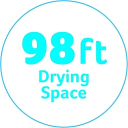 RFWR® Uittrekbare waslijn voor buiten, 30 meter - Ideaal voor efficiënt drogen — thumbnail 5