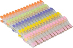waskijpers kunststof - set van 75 - softgrip - gekleurd — thumbnail 2