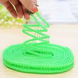 5m Non Slip Clothes Line Windproof Hanging Fence Line Type Clothes Line for Travel Home Washing - Pink, 1pcs — thumbnail 2