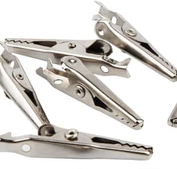 JGS Premium - 60 stuks 1.4" Zilveren Krokodillenklemmen met Rode/Zwarte Isolatiehoes voor Laboratorium Testen. — thumbnail 4