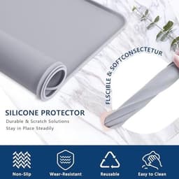 Wasmachine Deksel 50 x 60 cm - Siliconen Antislip Mat voor Wasmachines en Werkbladen — thumbnail 2