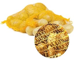 Ritselzakken voor groenten en fruit (12,5 kg) - 10 bruine groentezakken met optimale ventilatie — thumbnail 1