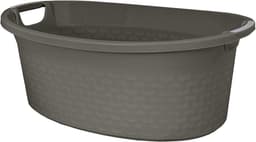 Ovale Wasmand Katoen Look 60 Liter - Stevige Wasmand met Handvatten — thumbnail 4