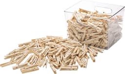 200 Stuks Houten Wasknijpers - Zware Kwaliteit Kleding Clips voor Waslijn en Knutselen — thumbnail 4