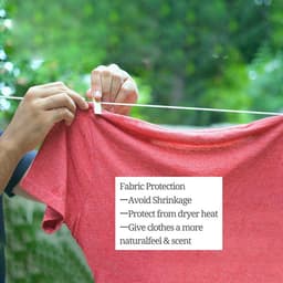 TechU™ Uitschuifbare Dubbele Drooglijn – 2x 13 meter – Waslijn – Kleding drogen – Wit – TechU™ uitschuifbare dubbele drooglijn – 2x 13 meter – Wit – Waslijn – kleding drogen – Duurzaam en stevig – Eenvoudig te installeren – binnen en buiten — thumbnail 4