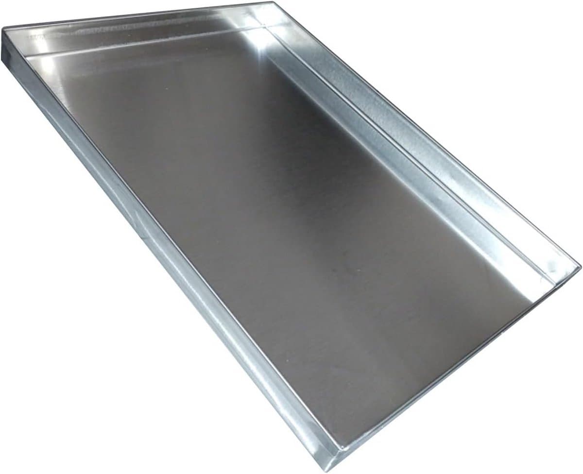 Lekbak Roestvrij Staal 20x10cm - Multifunctionele Opvangbak voor Wasmachine, Planten en Keukenblok — afbeelding 1