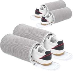 Herbruikbare schoenentas voor 4Pcs wasmachine en droger 2025 nieuw 360 sneakers en sneakers waszak (grijs) — thumbnail 1