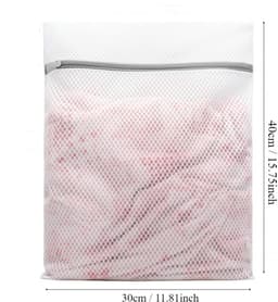 Gigicial Washzakken Van Honingraatgaas - Waszak Voor Delicate Stoffen - Beschermende Waszakken Met Rits - 3 Stuks - Wit Voor Reizen En Wassen — thumbnail 5