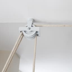 Droogrek plafond ophangbaar 240 cm - ruimtebesparend met katrol systeem — thumbnail 5