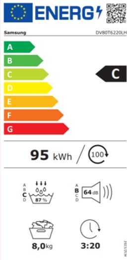 Samsung DV80T6220LH - 6000 Serie - Warmtepompdroger - 5 jaar garantie in Nederland — thumbnail 2