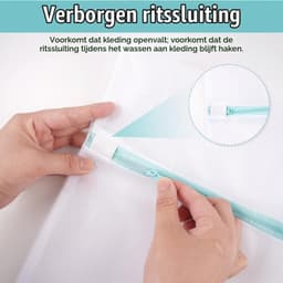 Wasmachine Wasnet voor Dekens, Jassen, Gordijnen en Lakens - 2 Stuks, Duurzaam en Effectief — thumbnail 5