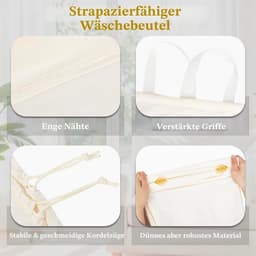 WiseBoy waszak met handvatten en trekkoord, extra grote, robuuste opbergtas voor vuile kleding, 60 x 89 cm - ShopVlot — thumbnail 2