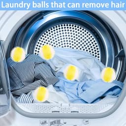 Wasballen, wasballen, haarvanger voor wasdroger, dierenharen, wasbal, herbruikbaar, pluisballen, wasmachine, voor hondenharen en kattenharen — thumbnail 5