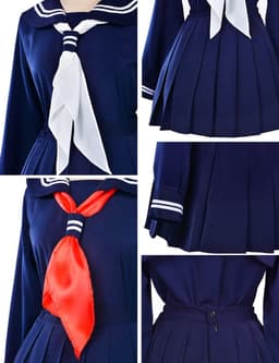 Japanse schoolmeisjes matroosjurk, shirts uniform anime cosplay-kostuums met sokken, set — thumbnail 4