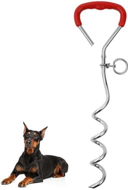 Grondanker voor honden, aanlegpblok, geen lijn, grote honden, aanlegpblokken voor honden, sleeplijn, aanlegpblok, outdoor, camping, tuinlijn voor kleine tot middelgrote hond, grondanker, groot — thumbnail 1
