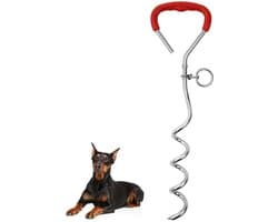 Grondanker voor honden, aanlegpblok, geen lijn, grote honden, aanlegpblokken voor honden, sleeplijn, aanlegpblok, outdoor, camping, tuinlijn voor kleine tot middelgrote hond, grondanker, groot