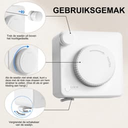 Uittrekbare Wand Kledinglijn van RVS 4.6m — thumbnail 5