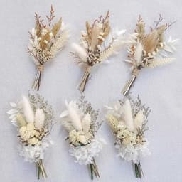 Gedroogde bloemen, natuurlijke kleur droogboeket, gedroogde bloemen perfect voor bruiloften, huisdecoratie, thuis, feest, bruiloft, vaas, decoratie — thumbnail 5