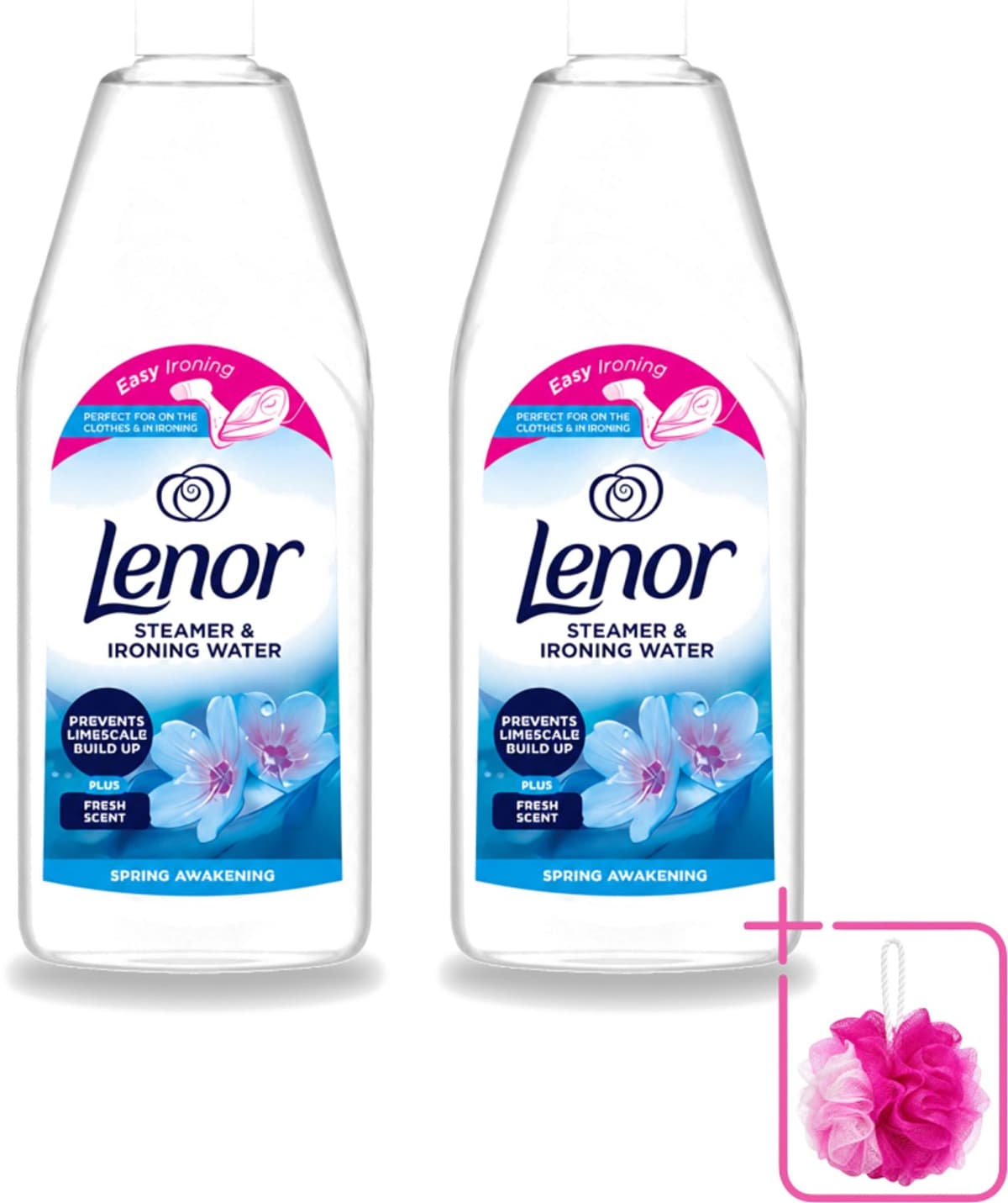 2 x Lenor - Strijkwater - Spring Awakening - Textielverfrisser - 1000 ml - Bulkverpakking - Strijkwater - Douchemop - Textielverfrisser — afbeelding 1
